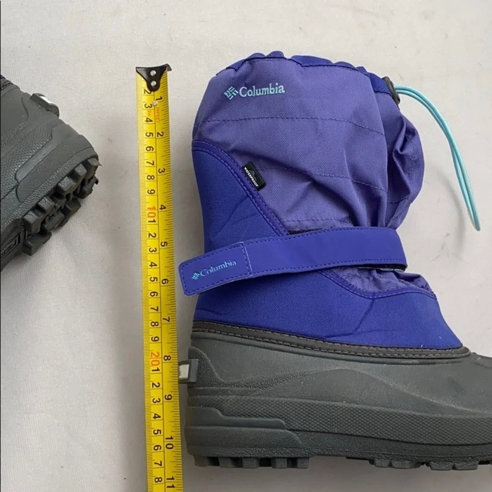 Columbia Powderbug waterproof snow boots blue 6 - Picture 9 of 10